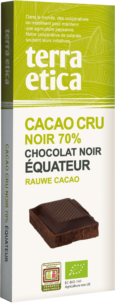 Chocolat Noir Cru 70% Cacao Equateur BIO